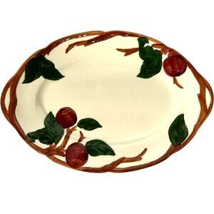 Franciscan Vintage Red Apple USA 12.75" x 9" Oval Serving Platter-Excellent
